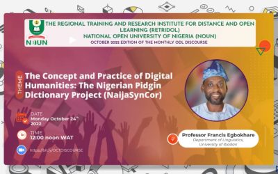 The Concept and Practice of Digital Humanities: The Nigerian Pidgin Dictionary Project (NaijaSynCor)