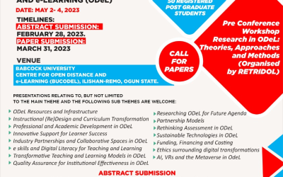 CONFERENCE ON GLOBAL SPACES, LOCAL CONTEXTS: DIGITAL TRANSFORMATIONS AND CREATIVE INNOVATIONS IN OPEN DISTANCE AND e LEARNING (ODeL)