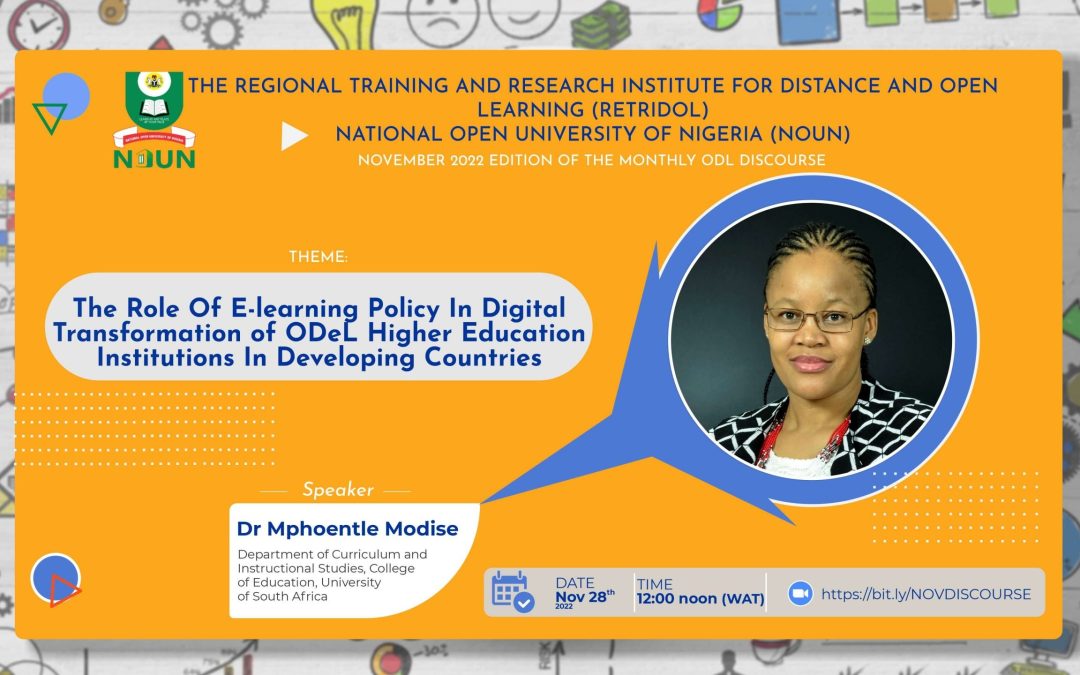 The Role of E-learning Policy in Digital Transformation of ODeL Higher Education