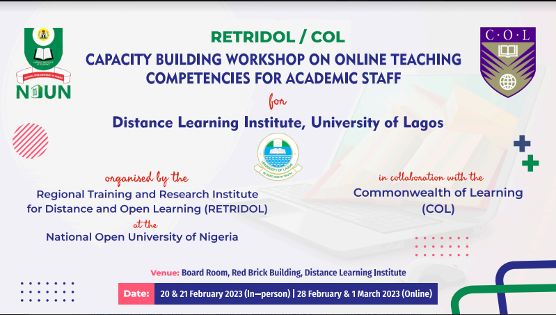 Capacity Building Workshop on Online Teaching Competencies for Academic Staff of the Distance Learning Institute, University of  Lagos